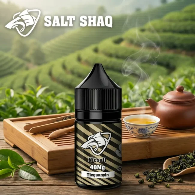 Salt Shaq 鯊克煙油 - 鐵觀音口味 Salt Shaq 鯊克煙油 鐵觀音茶 (Tie Guan Yin) - 30ml 濃茶系列 功夫茶