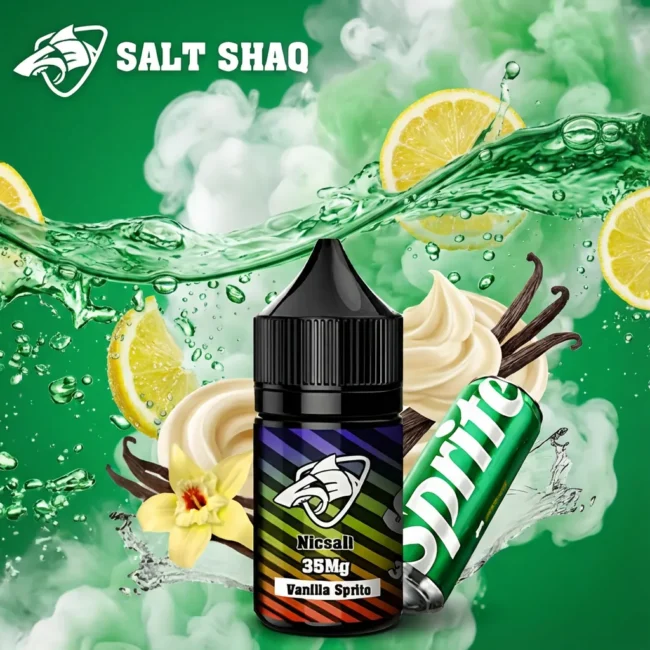 Salt Shaq 鯊克煙油 - 香草雪碧口味 Salt Shaq 鯊克煙油 香草雪碧 (Vanilla Lemon Soda) - 30ml 雪碧味 經典飲料
