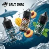 SALT SHAQ 鯊克系列尼古丁鹽煙油全口味合集主圖。展示眾多 30mL 瓶裝不同口味的煙油排列，包含熱銷的水果、茶飲與煙草系列，呈現完整的產品陣容。